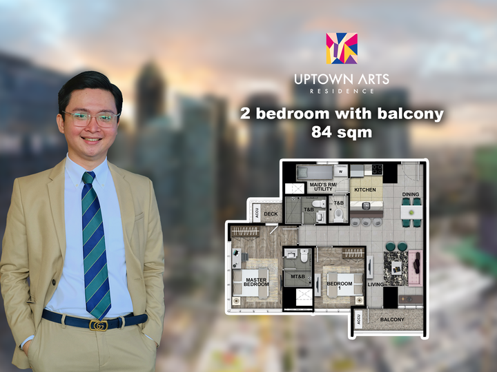 Bgc condo for sale 2 bedroom Uptown Arts Fort Bonifacio Taguig City