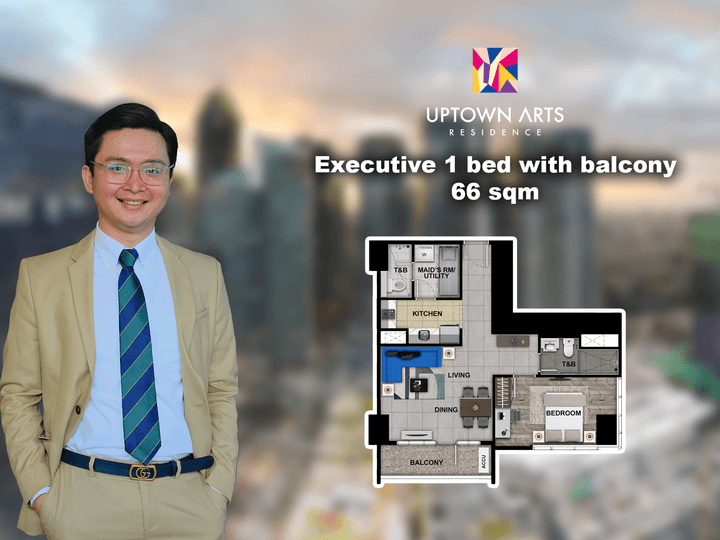 Highend 1 bed 65 sqm Uptown Arts Bgc condo for sale Fort Bonifacio