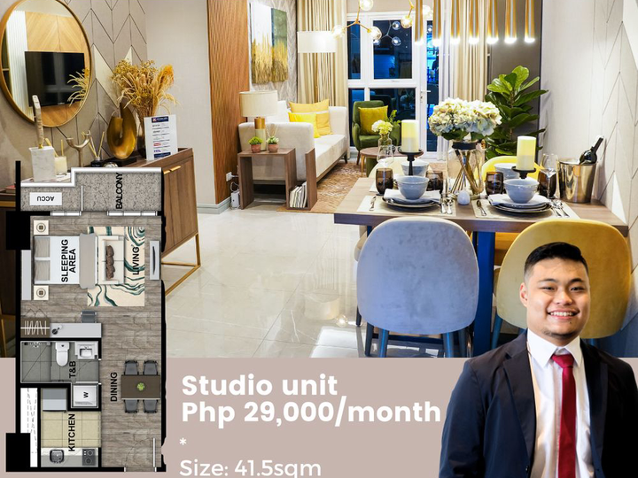 Pre-selling 41.50 sqm Studio Condo For Sale at Uptown Arts Residences