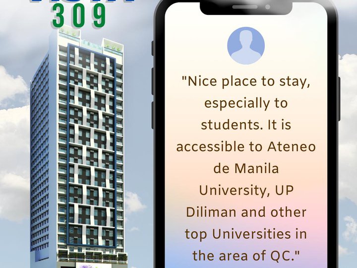 27.93 sqm 1-bedroom with Balcony Condo in Katipunan QC!