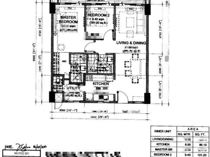 : 2-Bedroom 100sqm Condo in Oak Harbor Residences - Paranaque near Okada Manila