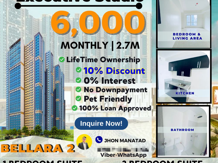 Pre-selling 22.00 sqm Studio Condo For Sale in Pasig Metro Manila