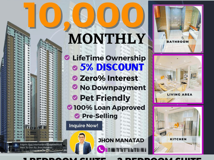 Paddington Place 60.00 sqm 2-bedroom Condo in Mandaluyong Metro Manila