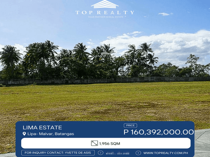 For Sale: Residential Lot in Lima Estate, Lipa, Batangas
