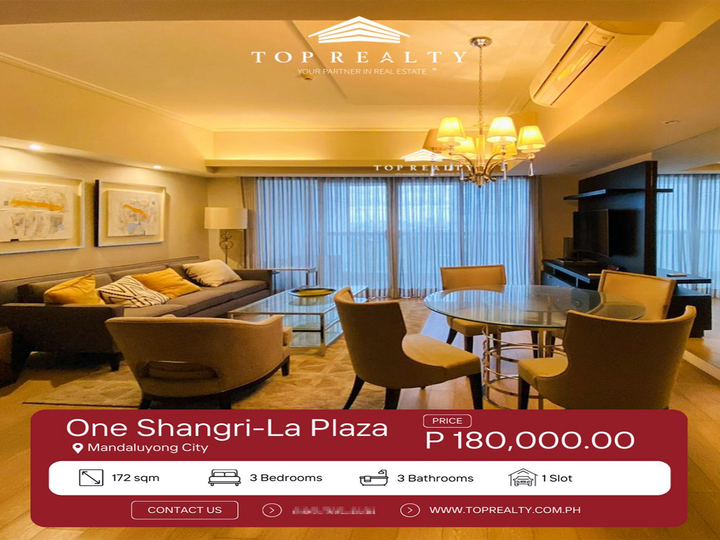 For Rent: 3BR 3 Bedroom Condominium in Mandaluyong City