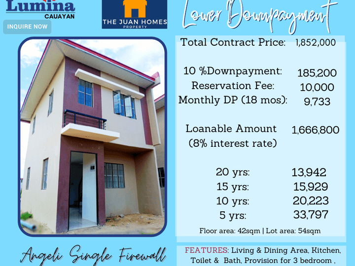 Very Affordable 3 Bedrooms Angeli SF in Lumina Cauayan, Isabela