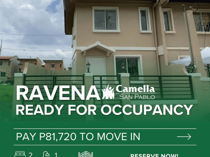 2-bedroom Ravena End Unit Single Attached House For Sale
