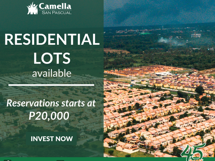 Lot for Sale in Camella San Pascual