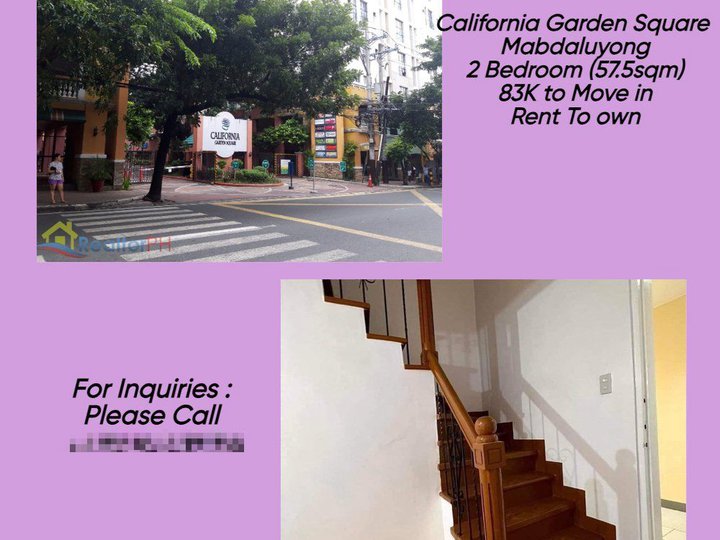 57.50 sqm 2-bedroom Condo For Sale in Mandaluyong Metro Manila