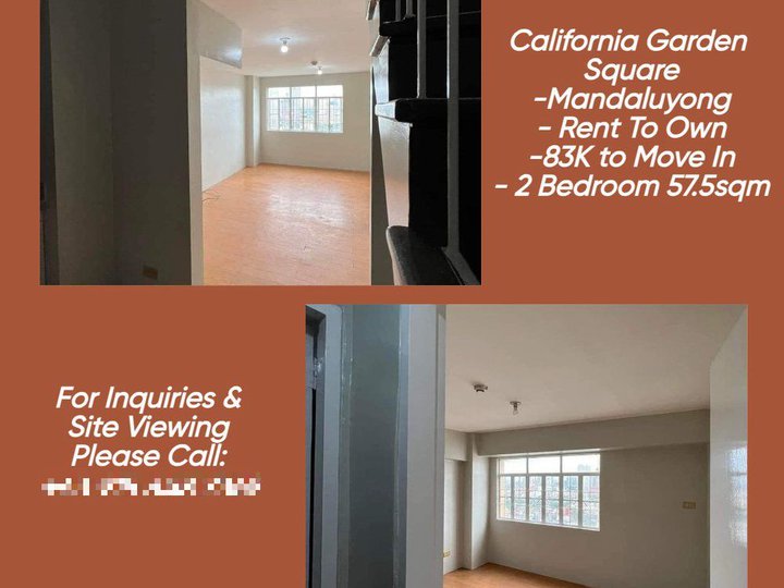 57.00 sqm 2-bedroom Condo For Sale in Mandaluyong Metro Manila