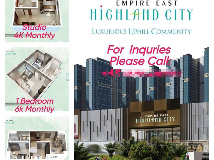 2-bedroom Condo For Sale in Pasig Metro Manila as low as 9K Month