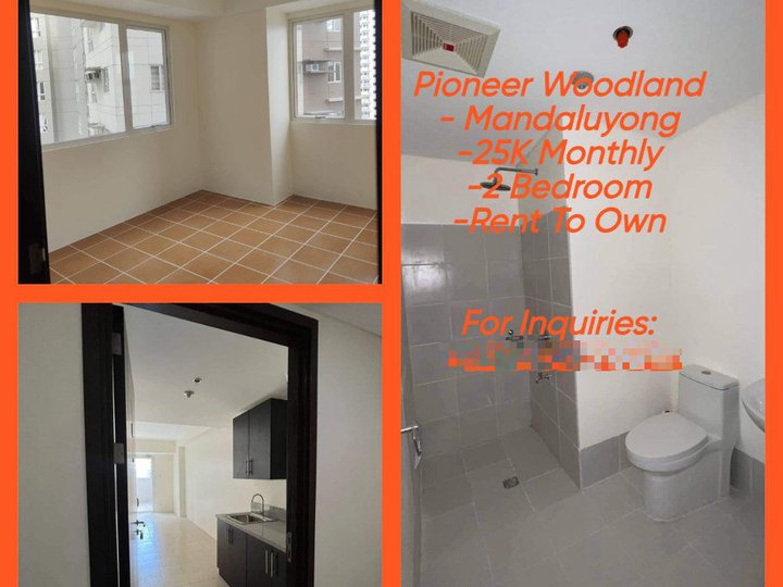 40.00 sqm 2-bedroom Condo For Sale in Pioneer Mandaluyong Metro Manila