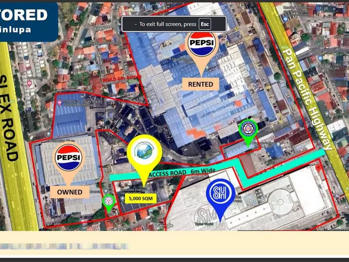 5,156 sqm Commercial Property Lot For Sale in Tunasan Muntinlupa Metro Manila