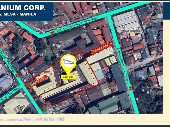 STA. MESA Commercial Space For Sale in 6,469 sqm NHS00006