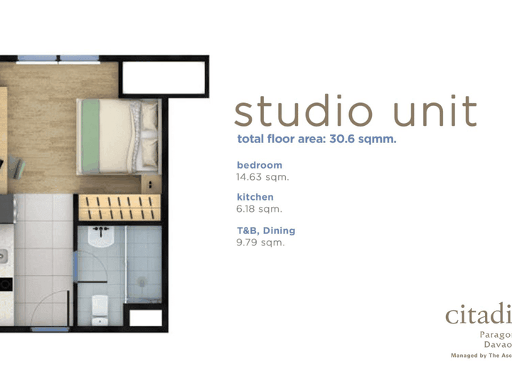 STUDIO UNIT Tower 1| 12th floor| Unit 07| 30.6