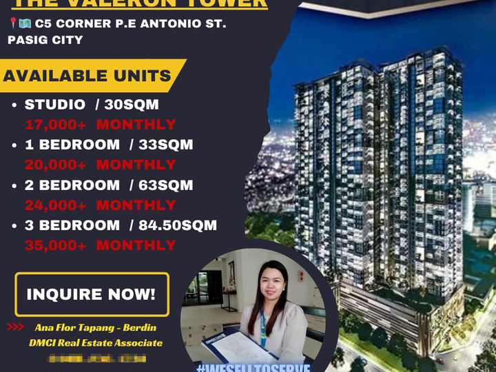 46.50 sqm 1-bedroom Condo For Sale in Pasig Metro Manila