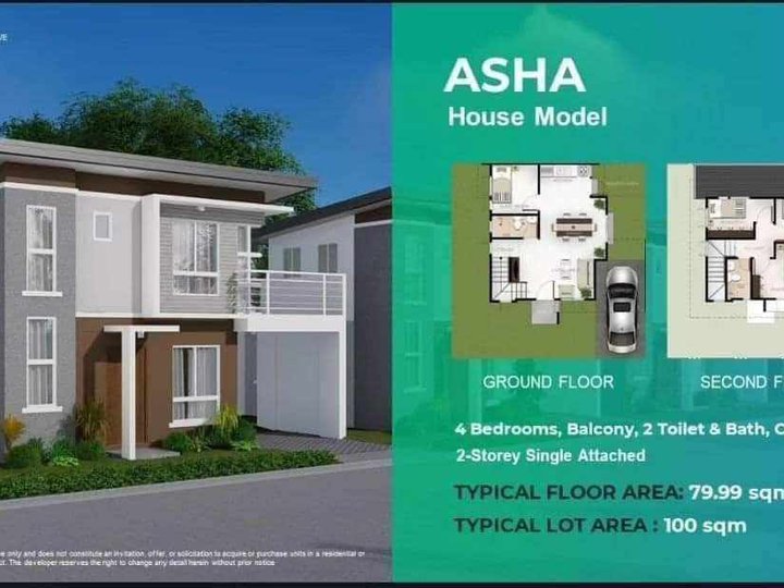 4-bedroom Single Attached House Preselling in Consolacion Cebu