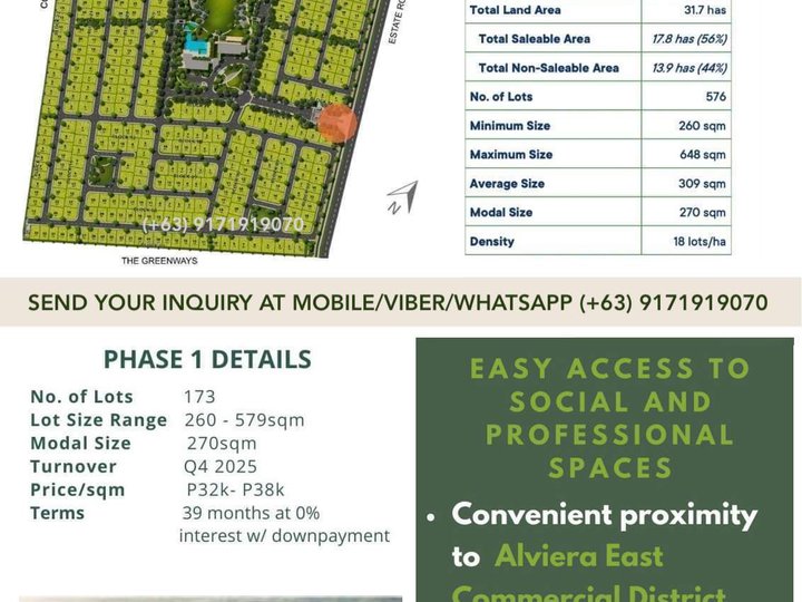 Newly Launched Lots for sale in Versala in Alviera Pampanga