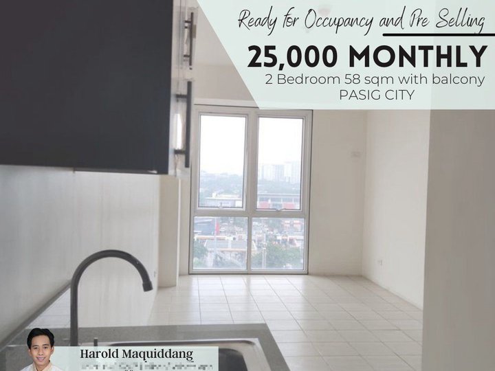 For Sale No Down East Pasig P14,000 month 1-BR 27 sq.m along c5