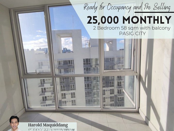 NO SPOT CASHOUT in Ortigas Pasig for only 25K Monthly 2-BR 57 sqm
