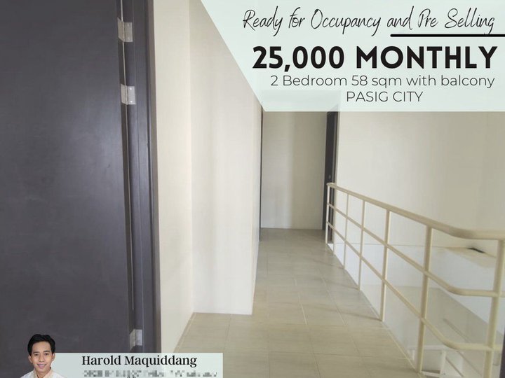 2 Bedroom NEAR RFO in Ortigas Pasig CBD for only 25K Monthly