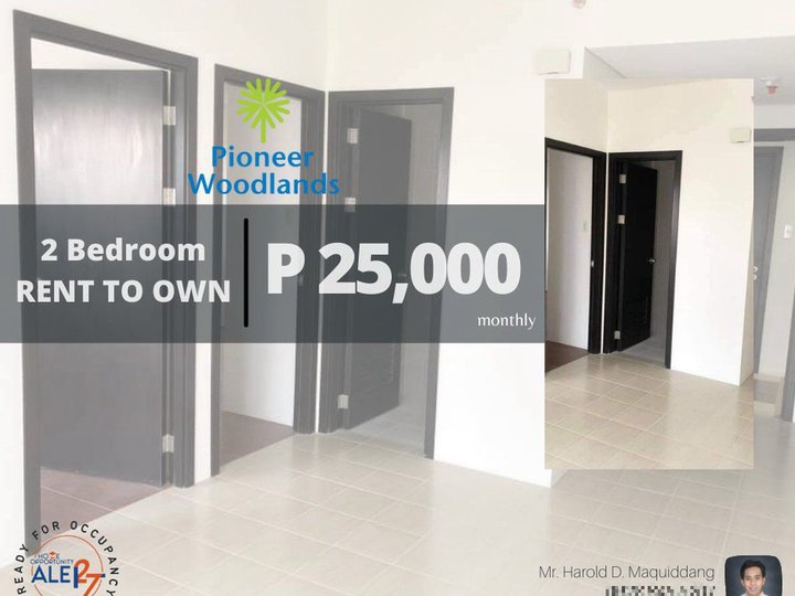 Condo 2 Bedroom Ready for Occupancy 50.32 sqm in Pioneer Woodlands