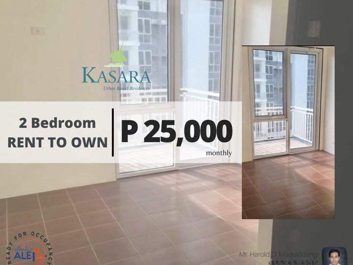 RFO & Turnover Next Year P25,000 month 2-BR 58 sqm w/ balcony Ortigas