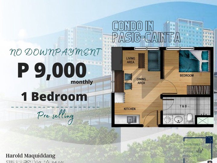 PHP 6,000 per month 1BR 31 sqm Condo in Pasig near Ortigas CBD