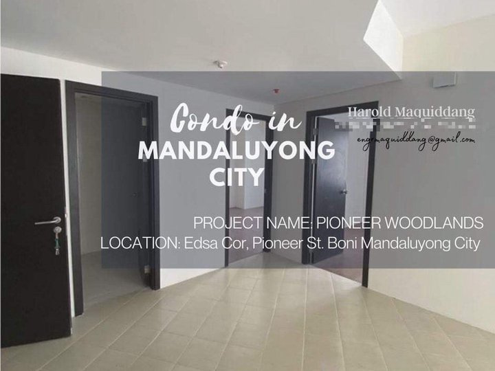 Rent to Own P25,000 monthly 2-Bedrooms 50 sqm in Mandaluyong City Edsa