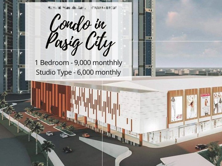 9K Monthly 1 Bedroom 30 sqm in Pasig (No Cashout) near Sta. Lucia Mall