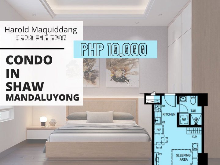 Pre-selling 31.00 sqm 1-bedroom Condo For Sale in Ortigas Mandaluyong