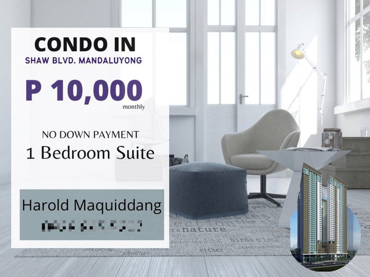 Condo in Shaw Mandaluyong 10,000 monthly for Studio 24.12 sqm