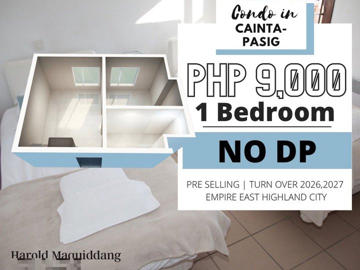 Elevated Condo 9K Monthly in Pasig with No Down Payment 1-Bedroom