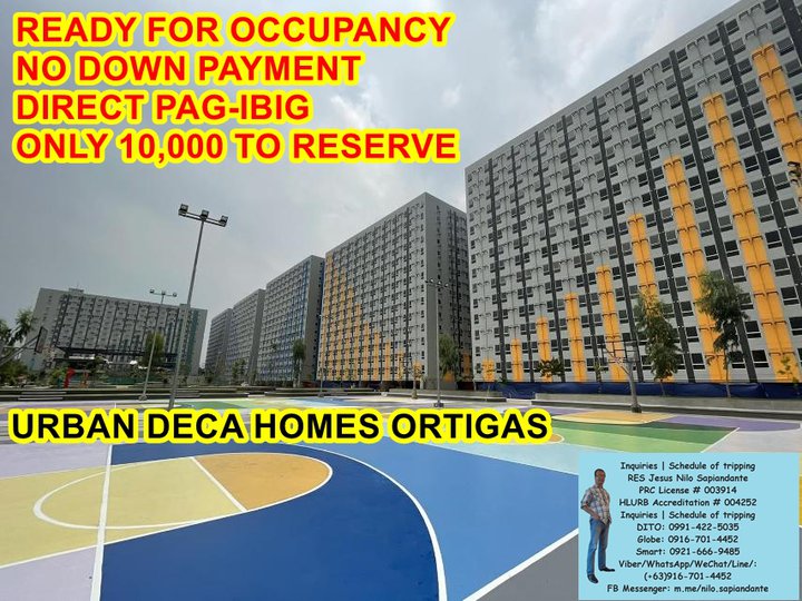 RENT TO OWN NO DOWPAYMENT CONDO FOR SALE IN ORTIGAS PASIG