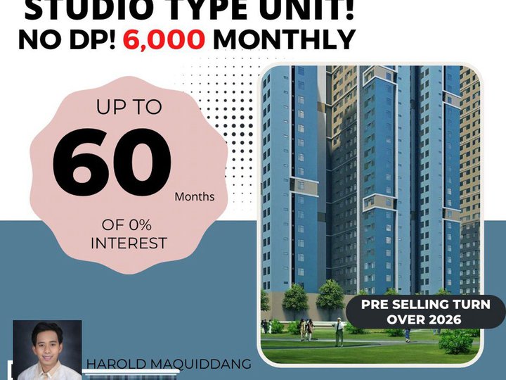 Pre-selling 22.00 sqm Studio Condo For Sale in Pasig Bellara Tower 1