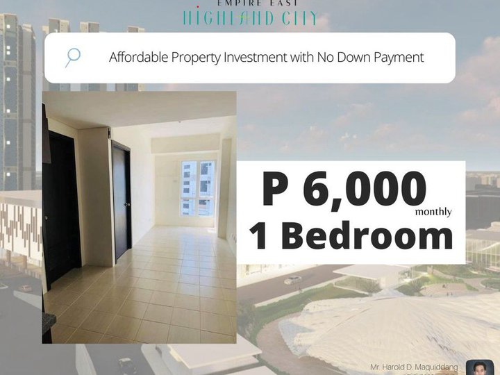 1 Bedroom 9,000 monthly Pre Selling with No Down Payment (30 sqm)