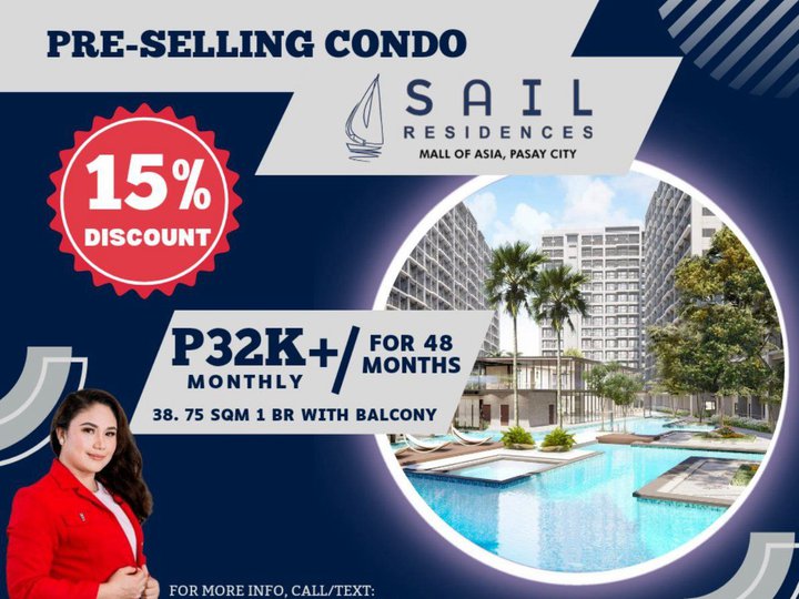 AS LOW AS 32K MONTHLY ON EQUITY 1-bedroom Condo For Sale in Bay City  Pasay