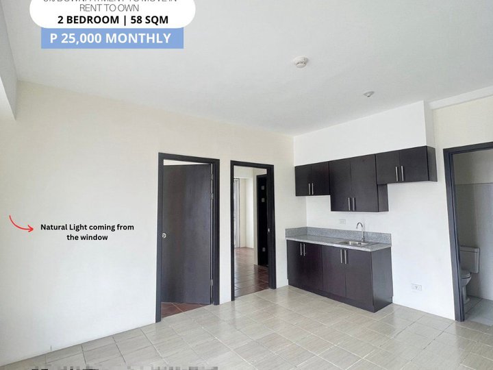 Condo 2 Bedroom RFO in Ortigas CBD with balcony 25K monthly