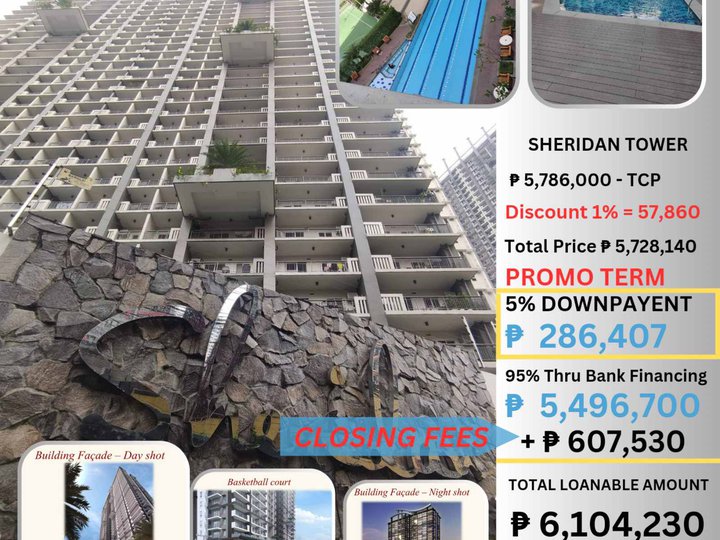 56.50 sqm 2-bedroom Condo For Sale in Pasig Metro Manila