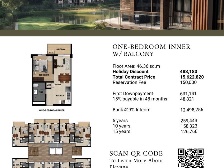 46.36 sqm 1-bedroom Condo For Sale in Batangas City Batangas