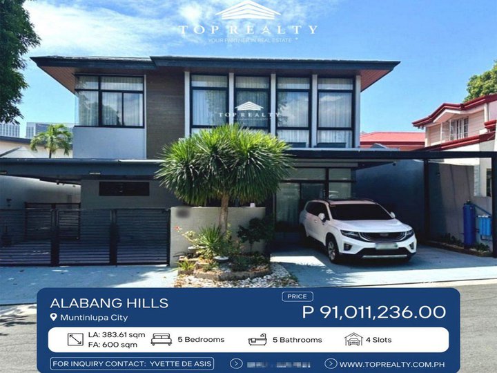 For Sale: 5 Bedroom House and Lot in Alabang Hills, Muntinlupa City