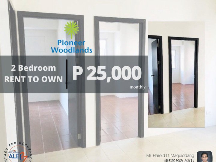 2 Bedroom RENT TO OWN in Pioneer Mandaluyong 25K Month linked to MRT