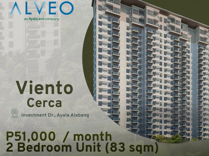 2-bedroom Condo For Sale in Alabang | Viento at Cerca | Alveo Land