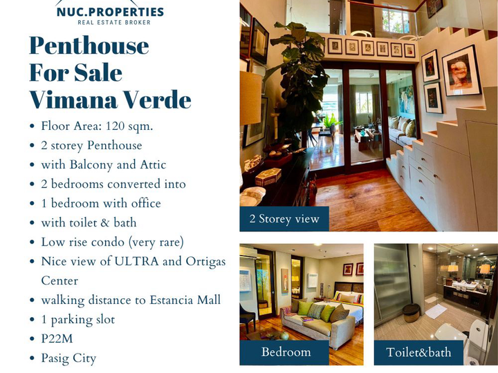 For Sale 2 Storey Penthouse at Vimana Verde Residence Condo for sale in pasig