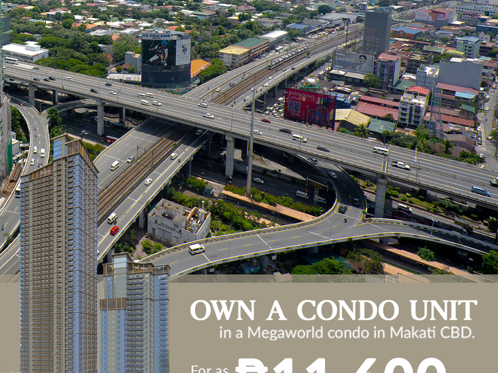 60.00 sqm 2-bedroom+balcony Condo for Sale in Makati Metro Manila