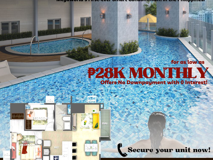 Newly Launched 58SQM. 2BR Vion West Megaworld|As low as Php30/mo.