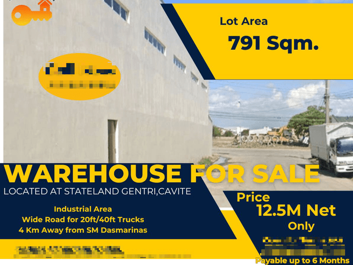 791 Sqm. Warehouse in Stateland Gentri