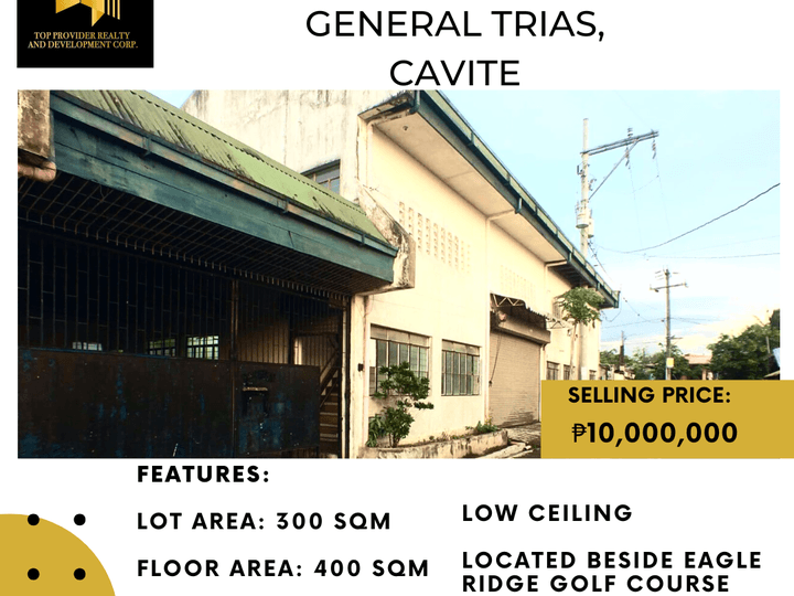 Warehouse with MEZZANINE For Sale in General Trias Cavite