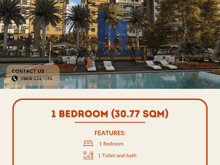 30.77 sqm 1-bedroom Condo For Sale in Lipa Batangas
