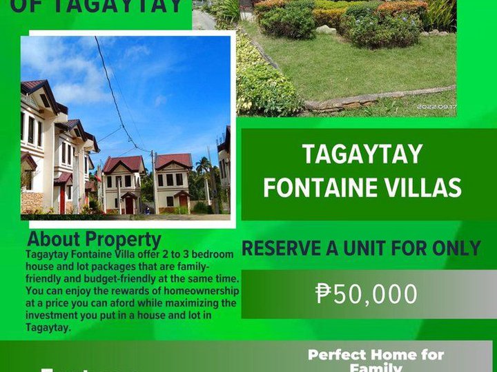 2-bedroom Single Detached House For Sale in Alfonso Cavite